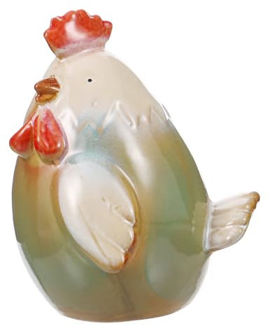 Garneck Keramik Huhn Spardose – Lustiges Sparschwein Im Hahn-Design Für - Ideal Als Und Dekoratives Element Für Zuhause Oder Büro Farbe Grün