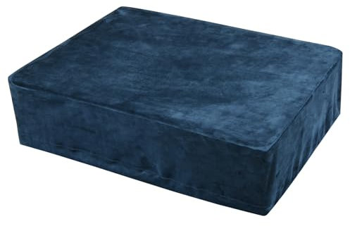 Adatto per Audio Technica AT-LP120XUSB, coperchio protettivo corto in tessuto morbido con chiusura elastica, accessori per la copertura della polvere del giradischi (blu)