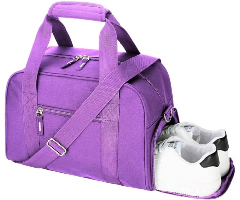Searock 14 inch Small Gym Bag with Shoe Compartment