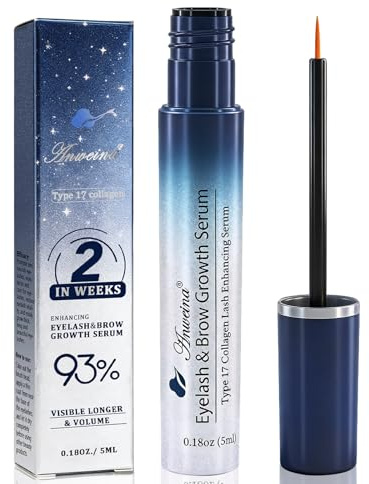 Wimpernserum Ohne Hormone, Wimpernwachstumsserum, Lash Serum Augenbrauenverstärker, Wimpernserum für Reizfreies Wachstum, Formel zur Reparatur Beschädigter Wimpern, Volleres, Stärkeres Wachstum Vegan