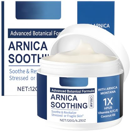 120g Arnica Cream for Bruising and Swelling, Soothing Hydrating, for All Skin Types, for Face and Body