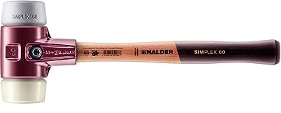 Simplex Schonhammer, TPE-mid / Nylon; mit Tempergussgehäuse und hochwertigem Holzstiel | D=60 mm | 3038.060