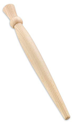 Porridge Spurtle Scottish Spurtle Porridge Rührer – Holz-Schildkröten-Distel glatt Buchenholzstab – 29 cm lang