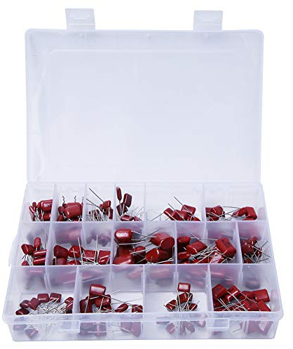 Aramox polypropylenkondensator, 180PCS CBB 10nf / 0.01uf / 400v-68nf / 0.0068uf / 630v polypropenfilm elektroniskt kondensator sortiment