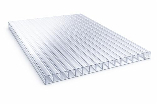 Placa de policarbonato alveolar Macrolux – Grosor 10 mm – 2000 x 1050 mm transparente