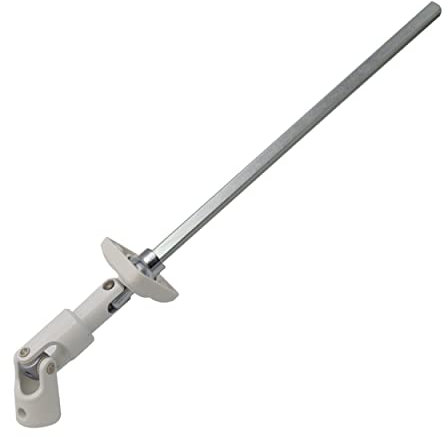 Sortie de caisson Carré de 6 blanche 30 degrés - Passe caisson sortie de coffre - Guide déporté articulation carrée 4 pans 6- Diamètre 6 mm - Pour store et volets roulants - Fabrication française