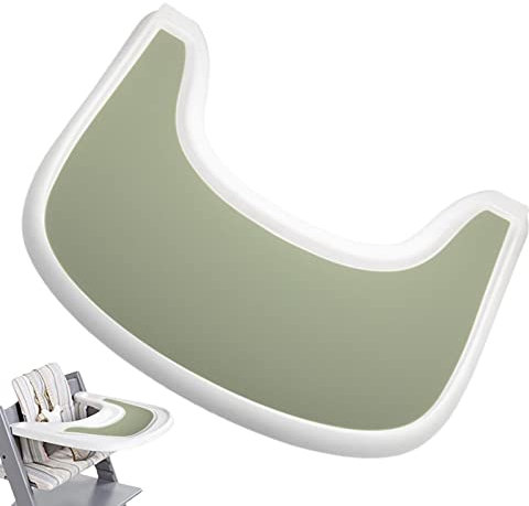 Pomurom Mesa para Trona, manteles Individuales Silicona Grado alimenticio para niños, Bandeja Comida para Dedos para niños y niñas, Mantel indivisilicona Antideslizante para