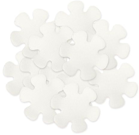 Luckious 20PCS Non-Slip Flower Shape Shower Stickers - Flower Shape Anti-Slip Grip Stickers for Bathtub, Kitchen Flooring, Safety Tape for Bath Shower (8CM)