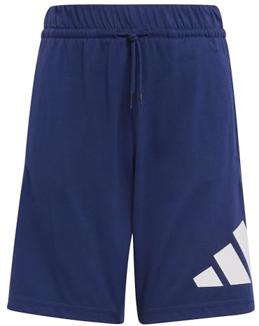 Adidas Unisex - Bambini e Ragazzi Essentials Big Logo Shorts, Dark Blue/White, 15-16 Years