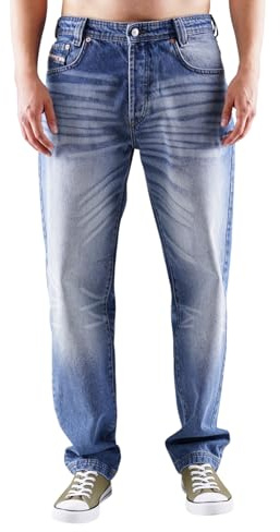 Picaldi® Zicco 472 Jeans | Loose & Relaxed Fit | Pantaloni taglio a carota | Taglio casual e ampio, Maryland, 44W x 32L