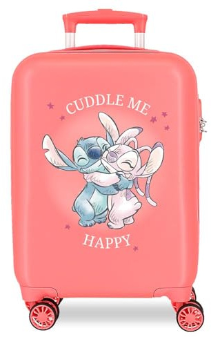 Disney Joumma Stitch Cuddle Me Valigia da Cabina Rosa 38 x 55 x 20 cm Rigido 2 kg Chiusura a combinazione Laterale ABS 2 kg 34 L Bagagli a Mano, Rosa, Taglia unica, Valigia cabina