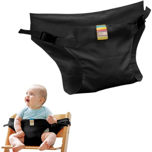 PYRUVAE Cinturón Seguridad Bebe, Correa Seguridad Carrito Bebe, Bebé Arneses (Negro)