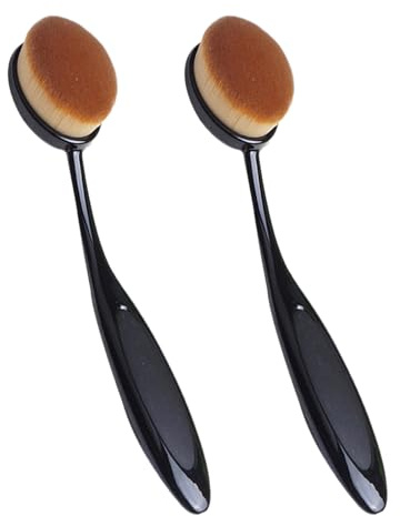 2 Pc Make Up Brush Type Makeup Brushes Cosmetics Face Kabuki Foundation Brushes Cosmetic Foundation Makeup Brush