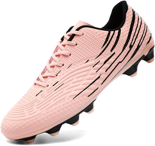 DimaiGlobal Botas de Fútbol Hombre Zapatos de Fútbol con Tacos Altos para Césped Natural e Indoor Antideslizantes para Entrenamiento y Fútbol Sala Zapatillas de Fútbol