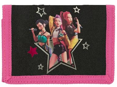 K-POP Demon Hunters - ENERGY - Portafoglio con testiera, portafoglio, portafoglio, comodo e versatile, resistenza, 12,5 x 9,5 cm