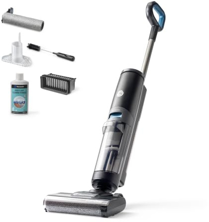 Vacmaster EasyClean HSC Hard Floor Cleaner & Docking Station, Cordless | Wet dry vacuum mop for hard floors with 2 modes, LED display, self-clean cycle, 236ml cleaning solution & 2 year guarantee