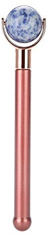 Jade Roller, Gesichtsroller, Rosenquarz Roller Natürliche Mit Metallgriff Gesichtsstein Roller Für Gesicht Auge Stirn Massage Anti Aging Faltenbehandlung Massagegerät (3#)