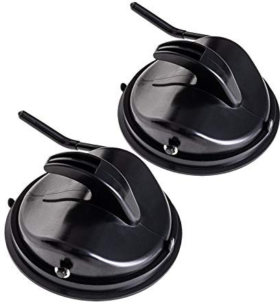qeedo Easy Hook Klappsauger, Saughaken Set, 2x Saugnäpfe mit Haken, 10 kg max. Belastbarkeit