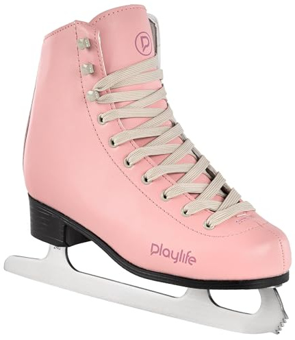 Playlife Schlittschuhe für Damen - Eislaufschuhe Charming Rose - Ice Skate in Gr. 35-42 - Eiskunstlaufskate zum Schlittschuhlaufen