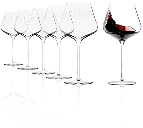 Stölzle Lausitz Burgundergläser Symphony 6er-Set 710 ml – Elegante Weingläser ideal für Burgunder-Weine – Rotweingläser aus Kristallglas für maximale Geschmacksentfaltung – Spülmaschinen- & stoßfest