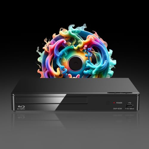 MULTIREGION Blu-ray Player Compatible with Panasonic DMP-BD84EB-K 2D - LAN (No WiFi) for DVD Regions 1-8 - Blu-ray Region B - DMP-BD84