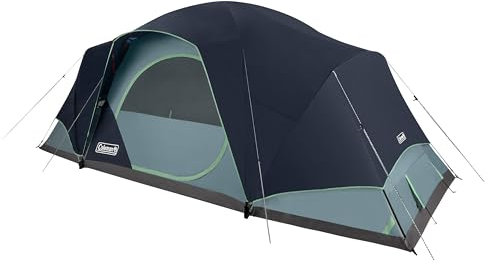 Coleman Skydome XL Large Family Tent Weatherproof 8/12 Person Tent Sets Up in 5 Mins Rainfly & Carry Bag Included Made of PFAS-Free Materials