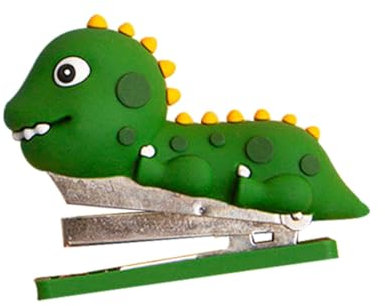 COHEALI Mini Stapler Dinosaur Office Tool Silicone Desk Accessory Novelty Stapler for Decor