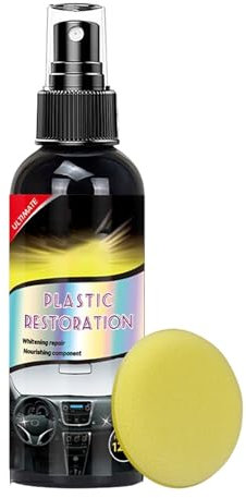 Detergente per interni auto, 120 ml, protezione per cruscotto auto, pulizia profonda, prodotto multiuso per tappezzeria, paraurti cruscotto