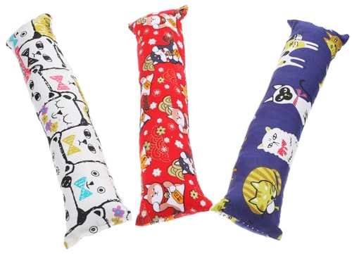 SUPVOX 3pièces Jouets pour Chats Intérieur Coussin Catnip pour Mâcher Et Nettoyer Les Dents Jouets Molaire pour Chatons Accessoires De Jeu Anti-Ennui