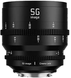 SGimage 25mm/35mm/50mm/75mm T1.4 Fullformatsobjektiv for bio, stor bländare, manuellt objektiv med fast brännvidd, kompatibelt med Sony EL-fattningskamera(50mm T1.4,L-Mount)