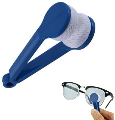Limpiador de Gafas para Adultos, Limpiador Portátil con Almohadillas de Microfibra, Herramienta Práctica para Limpiar Gafas, Gafas de Sol & Pantallas, Suave y Sin Arañazos, Ideal para Viajes