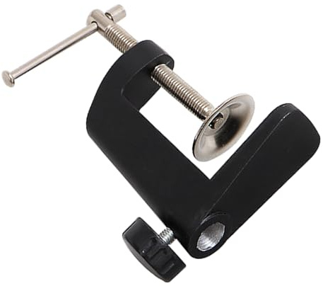 Cabilock Abrazadera de Escritorio Clip para Lámpara, Base Fija y Cabeza Redonda, Accesorio Multiusos de Aleación Metálica 4.92X3.34X1.37In para Uso en Oficina y Residencias Universitarias