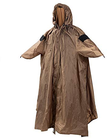 ONETIGRIS TENTSFORMER Hooded Poncho 4-in-1 Raincoat, Backpack Rain Cover, Half Teepee Tent and Tarp Shelter
