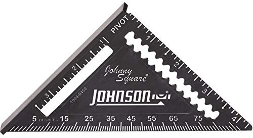 Johnson Level & Tool Manufacturing 1904-0450 Johnny Square Professioneller leicht ablesbarer Vierkant, 11,4 cm