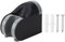 Abs Mat Negro Soporte de ducha Soporte para cabezal de ducha Spray de mano Soporte móvil ajustable Accesorios para el baño en el hogar Soporte de cabezal de ducha de mano ajustable Soporte de soporte