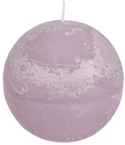 JEKA Vela esférica Rustik, fundida a mano, 80 mm, color lila