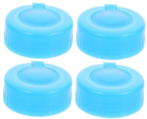 HEALEEP 4 Piezas Tapas De Barril Roscadas Reutilizables para Agua Tapa De Repuesto De Antisalpicaduras para Botellas De Agua De Sellado para Jarra De