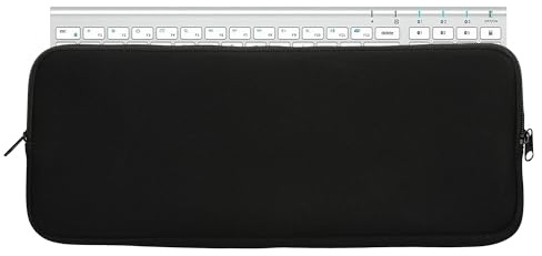 kwmobile Housse de Protection Compatible avec Clavier iClever BK10 Wireless - Sacoche pour Clavier sans Fil en néoprène Noir