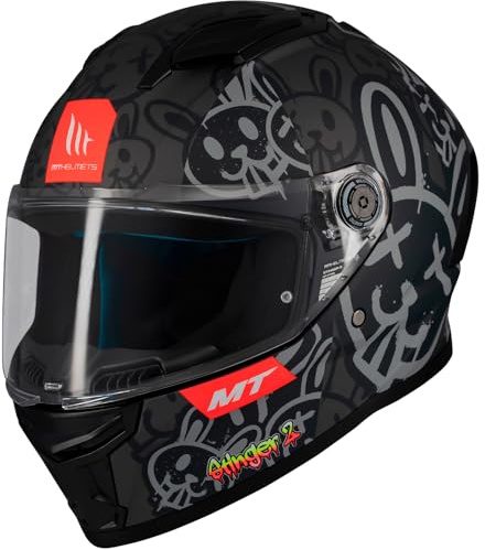 Casco Integral Stinger 2 RAM F1 Negro Mate Decorado (L)