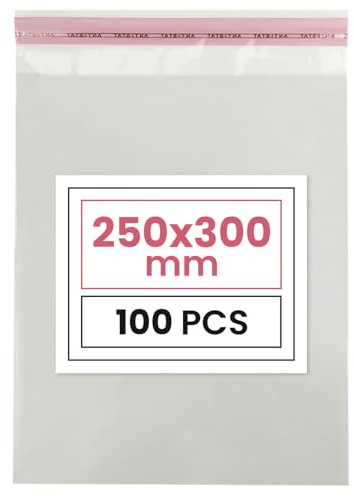 Netuno 100 PP pochettes plastiques autocollantes 25x30 cm réutilisables