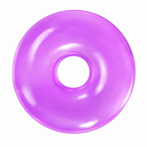 Purple Donut Squishy, Squishies Hollow Fidget for Office & Commute