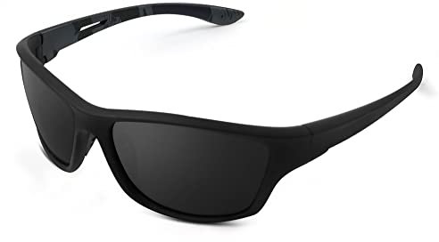 URAQT Sportbrille, Polarisierte Sonnenbrillen Fahrradbrille für Herren Damen, Superleichtes Unzerbrechlicher Sport Radsportbrillen mit UV 400 Schutz Zum Angeln Fahrrad Laufen Radfahren Golf