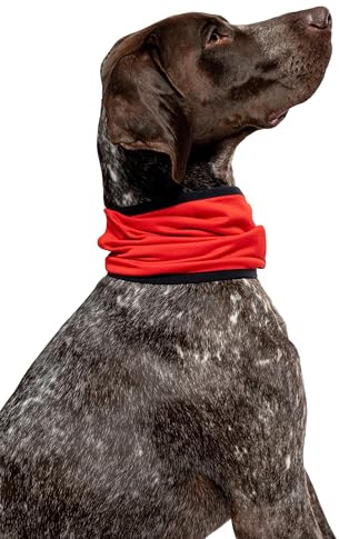 Insect Shield Pet Breathable Cooling Gaiter with Built in Bug and Tick Protection, Poppy, Large