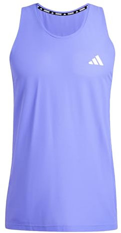 adidas Herren Own The Run Tank Top, Semi Cobalt Blue, XL