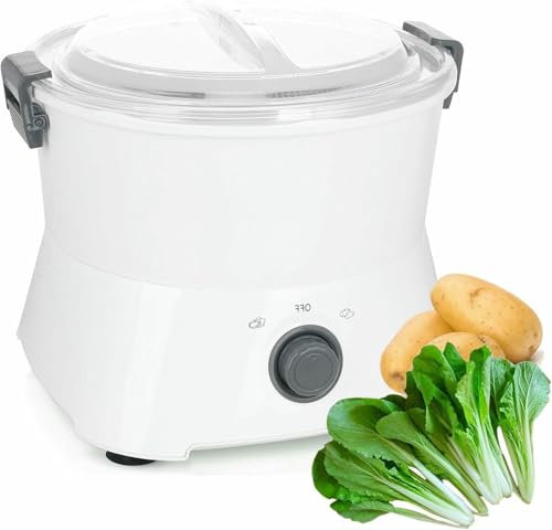 BGVYFXEZ Pelador de Patatas eléctrico, máquina peladora automática Comercial de Frutas y Verduras, para pelar Patatas, Peras y Manzanas