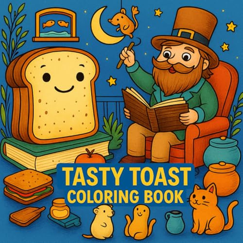 Tasty Toast Coloring Book: A Crispy Coloring Adventure