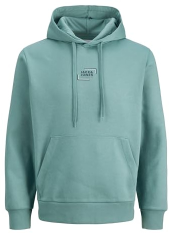 JACK & JONES Jjcorp Graphic Sweat Hood Noos, Azul Mineral., M