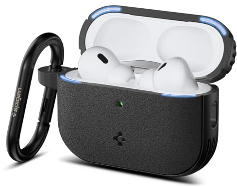 Spigen Vault Hülle Case Kompatibel mit AirPods Pro 3. Generation (2025) mit Sicherem Magnetverschluss - Matt Schwarz