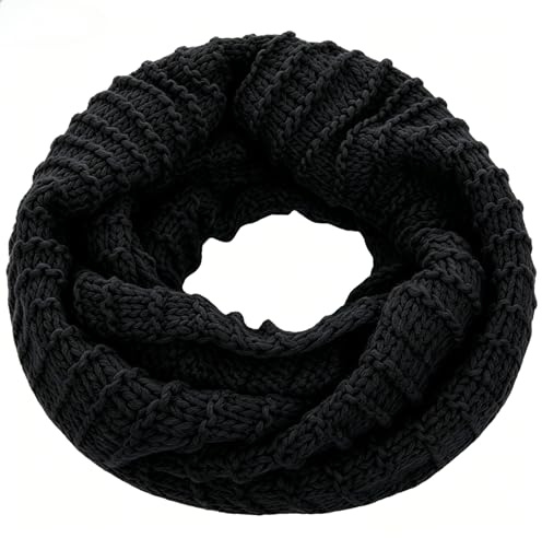LSYZHX Infinity Scarf for Women, Ladies Knit Loop Wool Scarves Neck Warmer For Winter Cold Weather