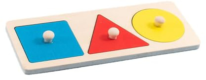 Geometrisches Puzzle,Montessori Mehrere Form Holz Puzzle mit Griffen Holz Sortier Stapelspielzeug Holzpuzzle Steckpuzzle Board für Jungen Mädchen 12-18 Monate